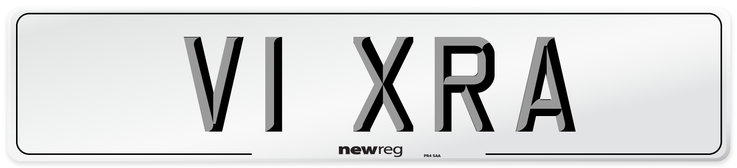 V1 XRA Number Plate from New Reg